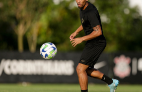 Ruan Oliveira durante o treino do Corinthians