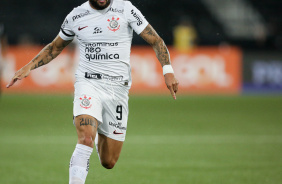 Yuri Alberto em ao na partida do Corinthians com o Botafogo, pelo Brasileiro 2023