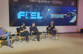 Gilberto Corazza, Eduardo Tega, Danilo Fratangelo na Neo Qumica Arena