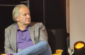 Gilberto Corazza na apresentao do novo Fiel Torcedor
