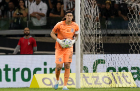 Cssio durante Corinthians e Atltico-MG, pela Copa do Brasil