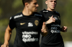 Barletta e Rafael Ramos treinando neste sbado