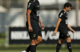 Murillo se preparando para a partida contra o Fluminense