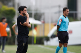 Arthur Elias durante partida do Corinthians contra o Atltico-MG, pelo Brasileiro