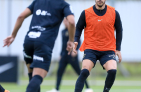 Guilherme Biro e Giuliano durante treino no CT Joaquim Grava