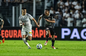 Ruan Oliveira conduzindo a bola contra o Santos