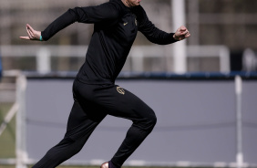 Rger Guedes em ao no treino do Corinthians