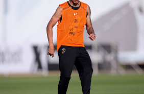 Caetano no treino desta quinta-feira