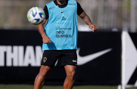 Matheus Bidu no treino desta quinta