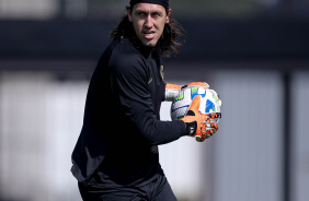 Cssio durante o treino do Timo