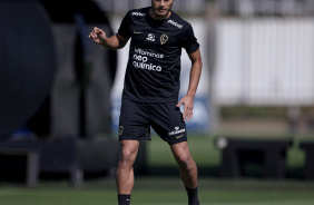 Fausto Vera em ao no treino desta sexta-feira