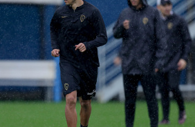 Romero durante treino do Corinthians no CT do Grmio