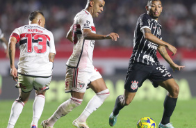 Ruan Oliveira durante a partida entre São Paulo e Corinthians, no Morumbi, pela Copa do Brasil