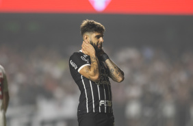 Yuri Alberto lamenta chance desperdiada pelo Corinthians contra o So Paulo