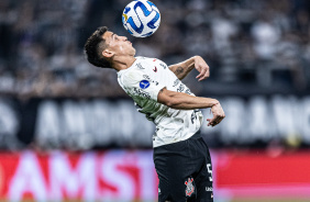 Matas Rojas no jogo entre Corinthians e Estudiantes, pela Sul-Americana