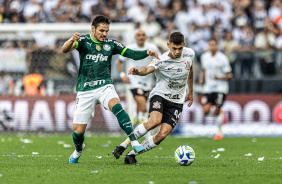 Gabriel Moscardo no jogo contra o Palmeiras pelo Brasileiro