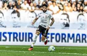 Yuri Alberto em ao pelo Corinthians no jogo contra o Palmeiras