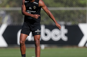 Felipe Augusto durante treino preparatrio para encarar o Estudiantes