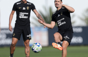 Giuliano e Caetano treinando de olho na Copa Sul-Americana