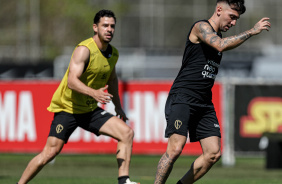 Giuliano e Gustavo Silva em ao no CT