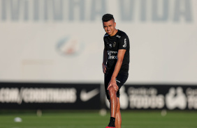 Cantillo no treino desta segunda no CT