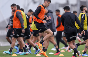 Moscardo em ao durante treino do Corinthians no CT Joaquim Grava