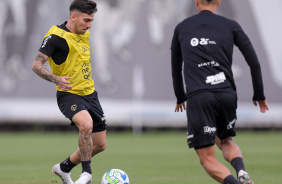 Mosquito em ao durante treino do Corinthians no CT Joaquim Grava