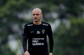 Fbio Santos durante treino do Corinthians antes do jogo contra o Fortaleza pela Sula