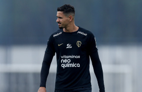 Lucas Verssimo durante ltimo treino do Corinthians antes do jogo contra o Fortaleza pela Sula