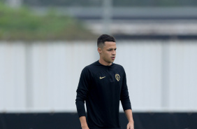 Matheus Arajo durante ltimo treino do Corinthians antes do jogo contra o Fortaleza pela Sula