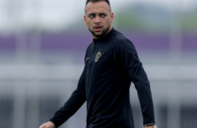 Maycon durante ltimo treino do Corinthians antes do jogo contra o Fortaleza pela Sul-Americana