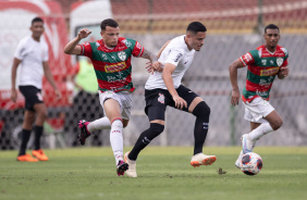 Thomas Rafael em ação no jogo contra a Portuguesa