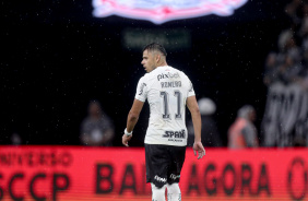 Romero no jogo entre Corinthians e Santos