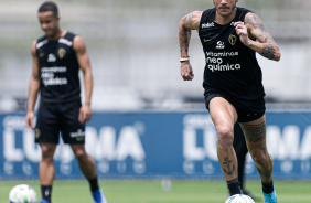 Fbio Santos durante treinamento realizado no CT Joaquim Grava