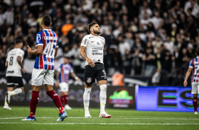 Yuri Alberto lamentando oportunidade contra o Bahia