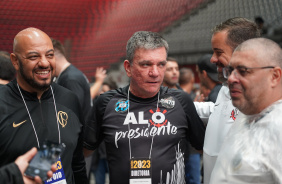 Andrs Sanchez, ex-presidente do Corinthians, presente na eleio