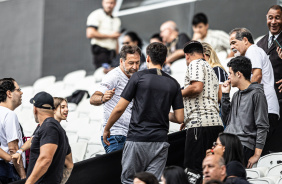 Augusto Melo marcou presena na Arena para ver a final do Paulista Feminino