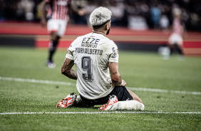 Yuri Alberto no gramado da Neo Qumica Aena durante Corinthians e So Paulo