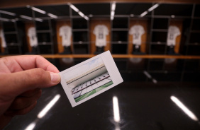 Foto da Neo Qumica Arena no vestirio do estdio antes da bola rolar