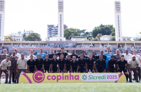 Jogadores do Corinthians antes da final da Copinha 2025
