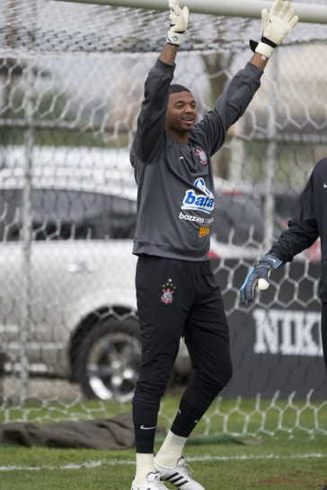 Felipe durante o treino do Corinthians realizado esta tarde no Parque Ecol�gico do Tiete; o pr�ximo jogo do time ser� domingo, dia 27/09, contra o S�o Paulo, no est�dio do Morumbi, pelo returno do Campeonato Brasileiro 2009
