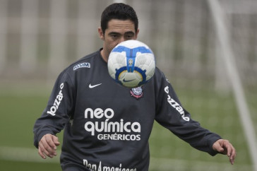 Chic�o durante o treino do Corinthians, realizado esta tarde no CT Joaquim Grava, no Parque Ecol�gico do Tiete. O pr�ximo jogo da equipe, ser� amanh�, quarta-feira, dia 29/09, contra o Botafogo, no Pacaembu, pela 26. a rodada do Campeonato Brasileiro de 2010