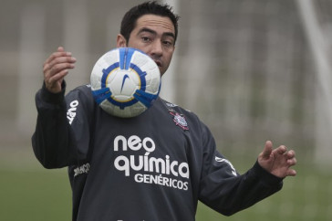 Chic�o durante o treino do Corinthians, realizado esta tarde no CT Joaquim Grava, no Parque Ecol�gico do Tiete. O pr�ximo jogo da equipe, ser� amanh�, quarta-feira, dia 29/09, contra o Botafogo, no Pacaembu, pela 26. a rodada do Campeonato Brasileiro de 2010