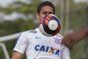 Pablo no treino do Corinthians no CT Joaquim Grava