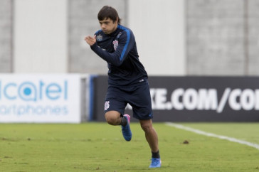 Romero durante treino preparat�rio para a final contra a Ponte