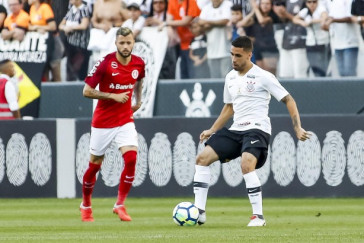 Gabriel durante o jogo contra o Internacional, pelo Campeonato Brasileiro