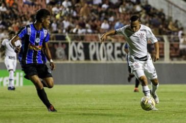 Janderson durante jogo contra o Porto, pela Copinha 2019