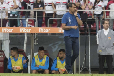 F�bio Carille comandou o empate contra o S�o Paulo, pela final do Paulist�o 2019