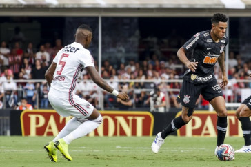 Gustavo durante o primeiro jogo da final contra o S�o Paulo