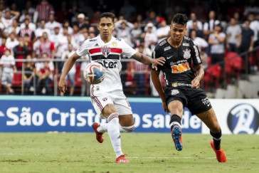 Richard durante primeiro jogo da final contra o S�o Paulo, no Morumbi, pelo Paulist�o 2019